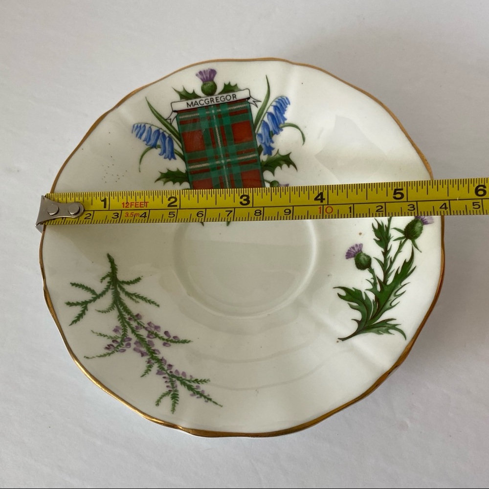Vintage Aderly McGregor Tartan Pattern Teacup with Saucer - Picture 9 of 9